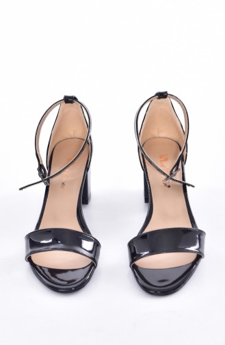 Damen Sandalen 50218-02 Schwarz Lack 50218-02