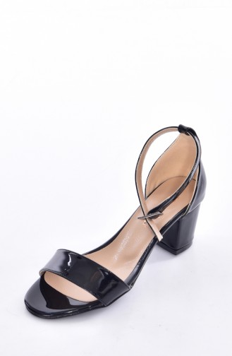 Damen Sandalen 50218-02 Schwarz Lack 50218-02