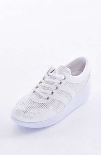 White Sport Shoes 0116-05