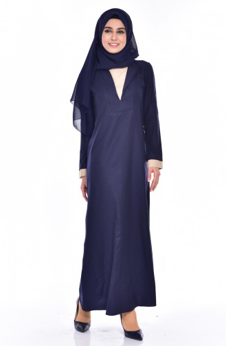 Beige Hijab Dress 2930-08