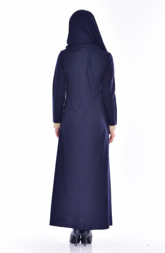 Beige Hijab Dress 2930-08