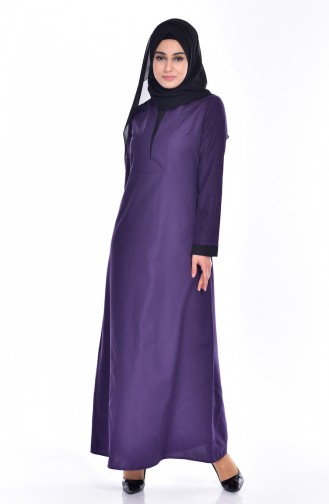 Lila Hijab Kleider 2930-07