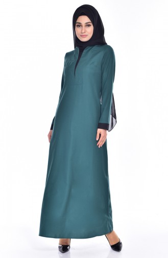 فستان أخضر زمردي 2930-03