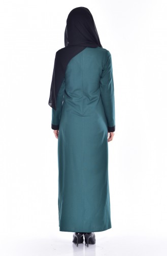 فستان أخضر زمردي 2930-03