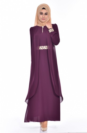 Hijab Kleid FY 52221-02 Zwetschge 52221-02