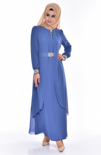 Robe Hijab FY 52221-24 İndigo 52221-24
