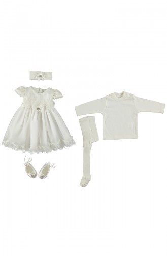 Bebetto Dress Set 5 Pisces A061-EKR light Beige 061-EKR