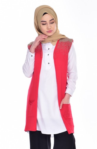 Silvery Vest 2107-03 Red 2107-03