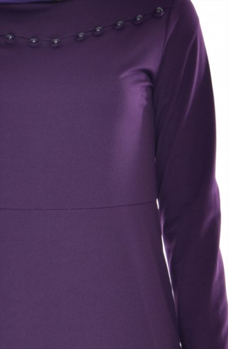 Purple Hijab Dress 4438-07