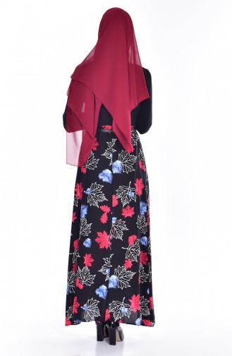 Red Hijab Dress 2268-04