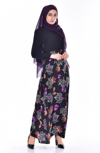 Purple Hijab Dress 2268-02