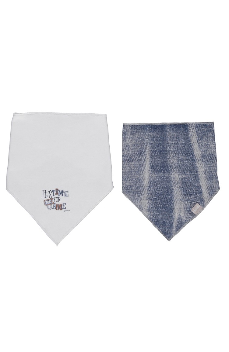 Bebetto Bavoir Triangle 2 Pieces C650 Byz Blanc 650 Byz Sefamerve