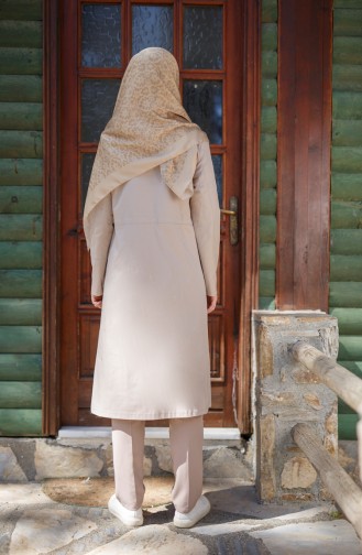 Trenchcoat mit Druckknopf 61193 -05 Beige 61193 -05