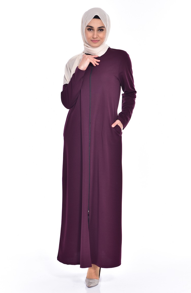 dark purple abaya