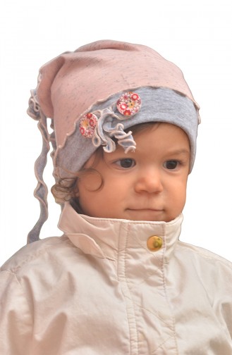 Chapeau Bébé NS00018 Rose Gris 00018