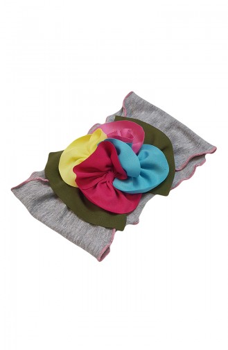 Bandana accessoire Fleur NB55 Gris 55