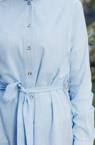 Chemise Coton 3002-01 Turquoise 3002-01