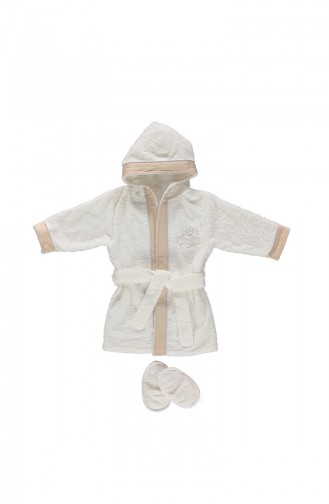 Bebetto Towel Bathrobe Set 2 H313BJ-01 Beige 313BJ-01