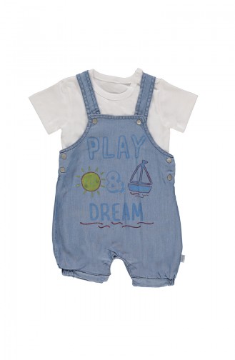 Bebetto Baby Salopetli Suit K1707-BYZ-01 White 1707-BYZ-01