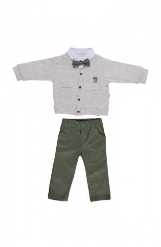 Bebetto  Baby Cotton Jacket 4 Pisces Suit K1843BJ-01 Beige 1843BJ-01