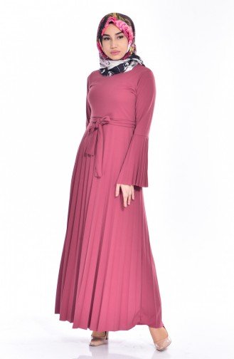Dusty Rose Hijab Dress 1642-05