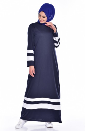 Garnili Dress 3310-05 Navy Blue 3310-05