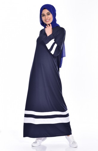 Garnili Dress 3310-05 Navy Blue 3310-05