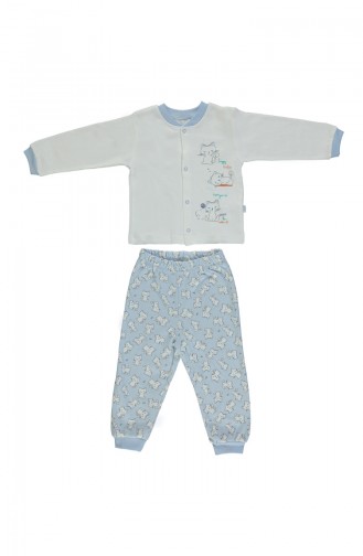 Bebetto Penye Pijama Takımı F964-MV-01 Mavi 964-MV-01