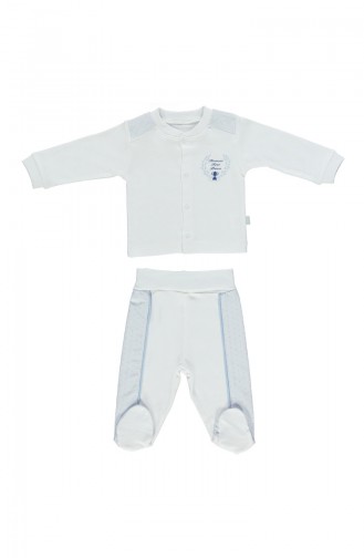 Bebetto Babay Cotton Suit 2 Pcs F954-MV-01 Blue 954-MV-01