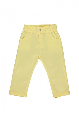 Bebetto Gabardin Pantalon Fille K1828-SR-01 Jaune 1828-SR-01