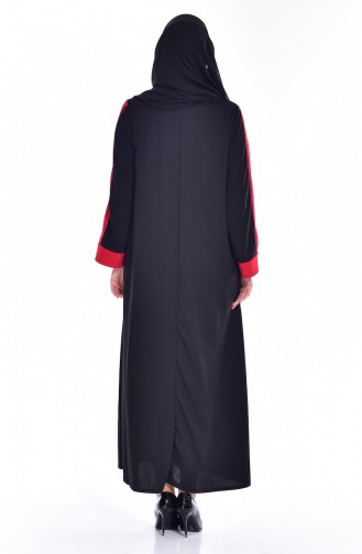 Robe Garnie 3309-03 Noir Rouge 3309-03