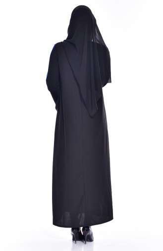 Black Hijab Dress 3309-01