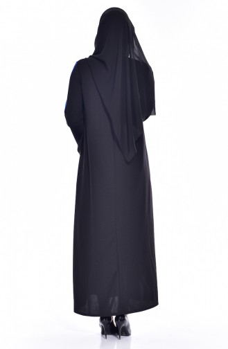 Robe Garnie 3309-01 Noir Bleu Roi 3309-01