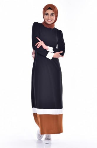 Robe Garnie 3308 -01 Noir Tabac 3308 -01