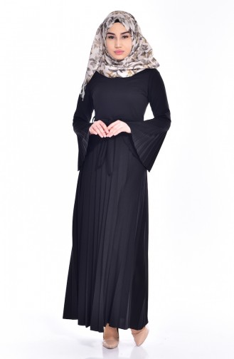 Black Hijab Dress 1642-01