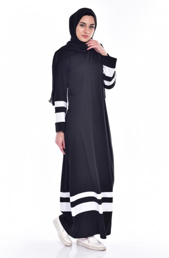 Black Hijab Dress 3310-04