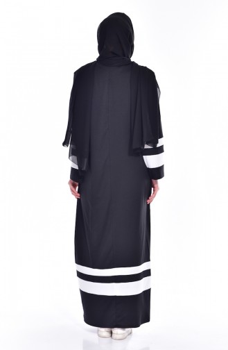 Black Hijab Dress 3310-04