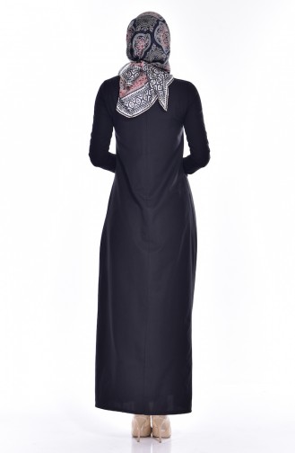 Black Hijab Dress 2934-05