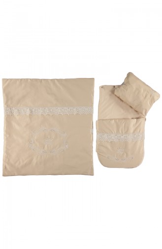 Bebetto Ensemble Langer Bébé 3 Pieces P318-BJ Beige 318-BJ