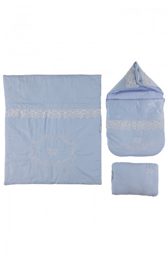 Bebetto Woven Sleep Set 3 Pcs  P318-MV Blue 318-MV