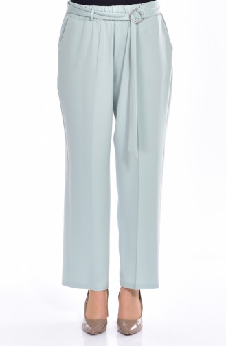 Trousers With Elastic Belt 0863-05 Arabic Green 0863-05