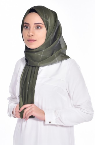 Echarpe Paillette 80008-13 Khaki Argent 13