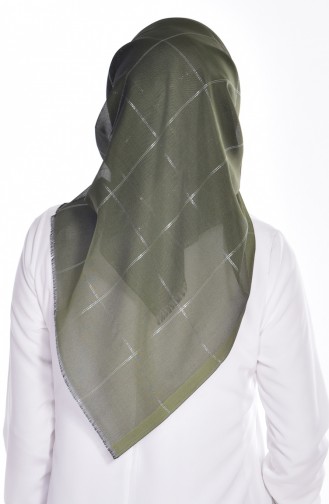 Echarpe Paillette 80008-13 Khaki Argent 13