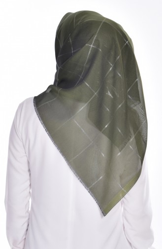 Echarpe Paillette 80008-13 Khaki Argent 13
