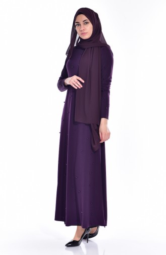 Purple Hijab Dress 7791-03