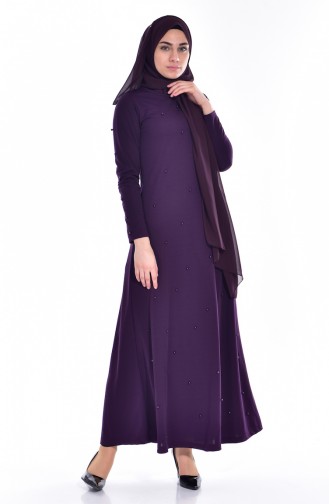 Purple Hijab Dress 7791-03