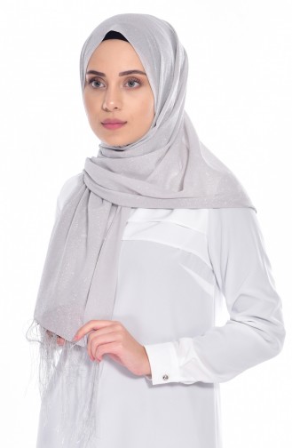Light Gray Shawl 23