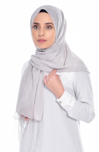 Light Gray Shawl 23