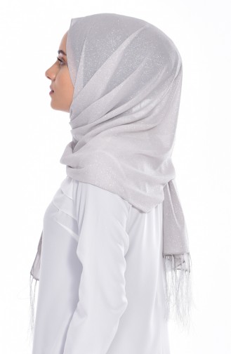 Light Gray Shawl 23