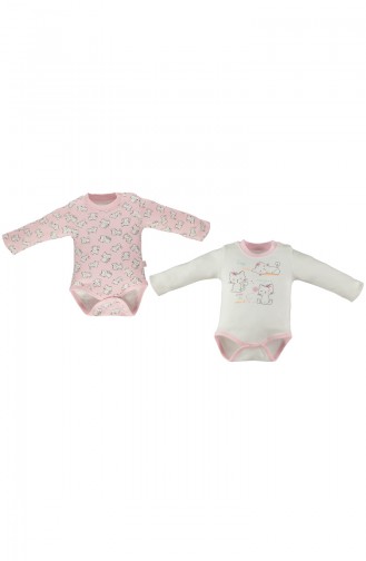 Bebetto Body Manches Longues 2 Pieces T1283-PMB Rose 1283-PMB